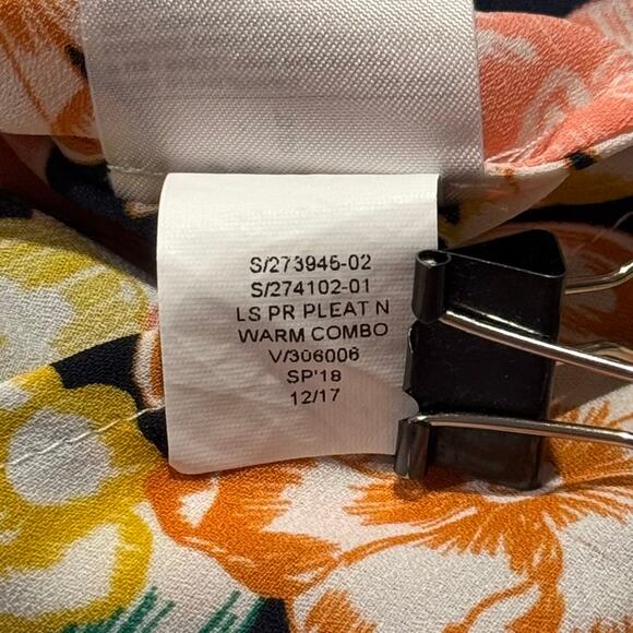 Banana Republic Womens Top Popover Boho Feminine Garden Party Retro Floral Small - Picture 5 of 6